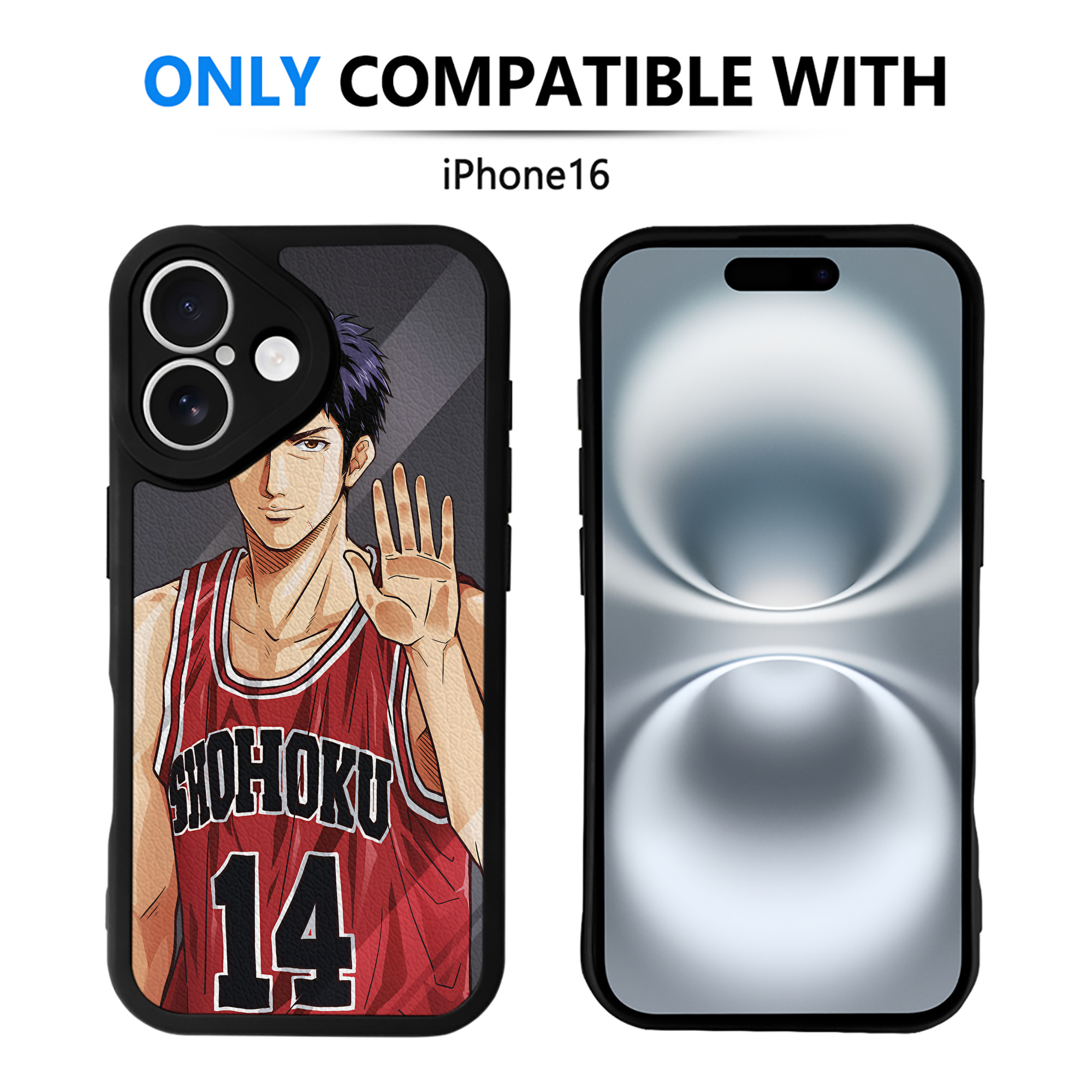 （画像用） SLAM DUNK／スラムダンク 【iPhone 16シリーズ対応】シリコンスマホケース（レザー調） 材質：シリコン